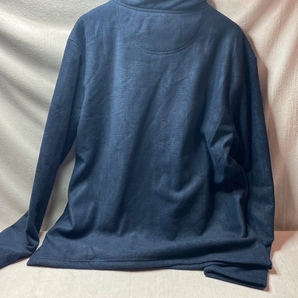 London Fog 1/4 zip blue pullover size 2x - Picture 2 of 4